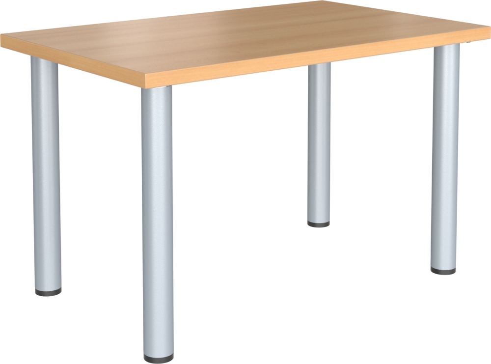 Konferenční stolek s kovovými nohami, 500x500x550mm, hranaté nohy