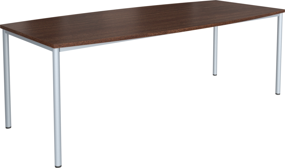 Stůl jednací ovál - kovová podnož, 2200x992/800x750mm