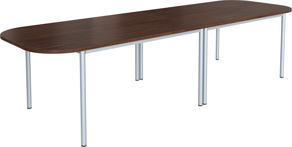 Stůl jednací ovál - kovová podnož, 3200x1000x750mm
