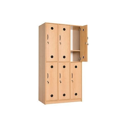 Šatní šestibox s dřevěným soklem I31, 90x50x185 cm